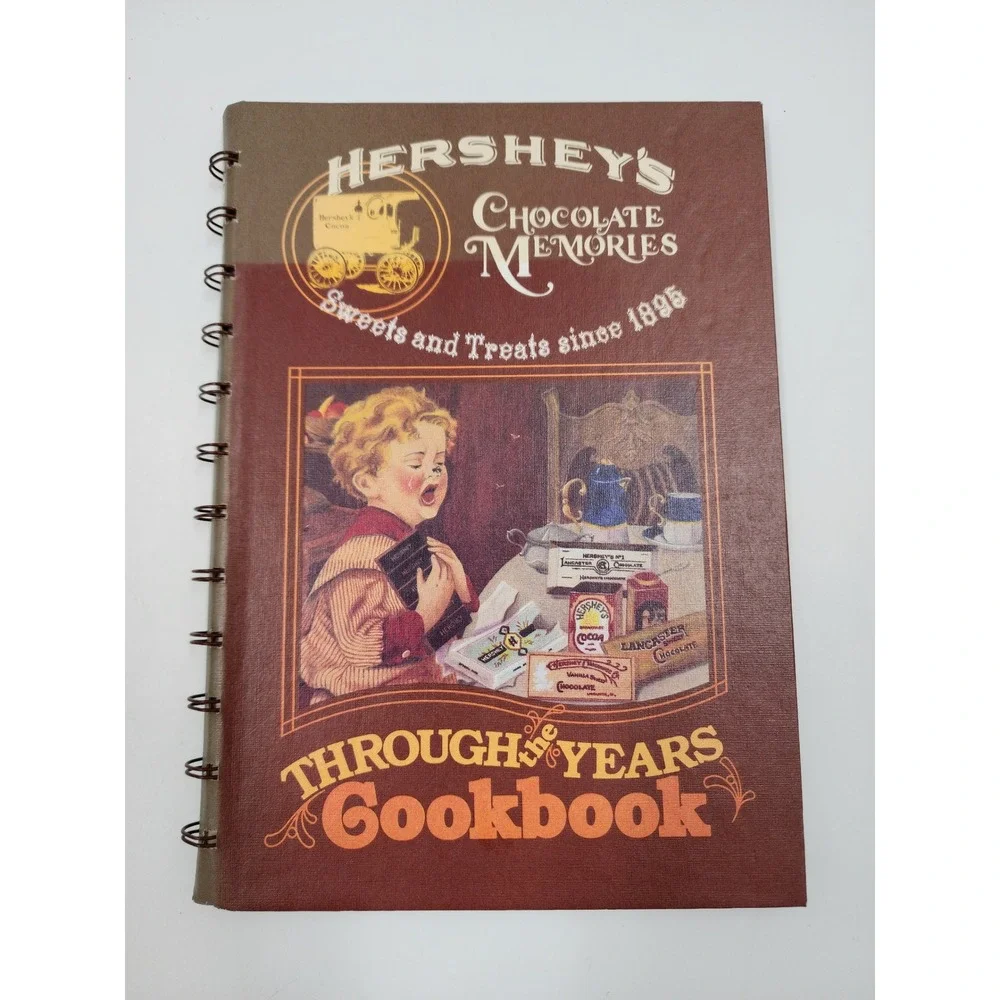 Vintage Hersheys Chocolate Memories Through The Years Cookbook 1982 Spiral Bound